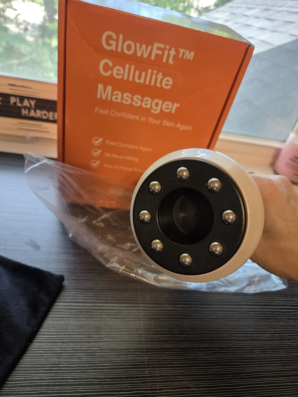 NIB Milow GlowFit Cellulite Massager Kit - Cordless Body Sculpting